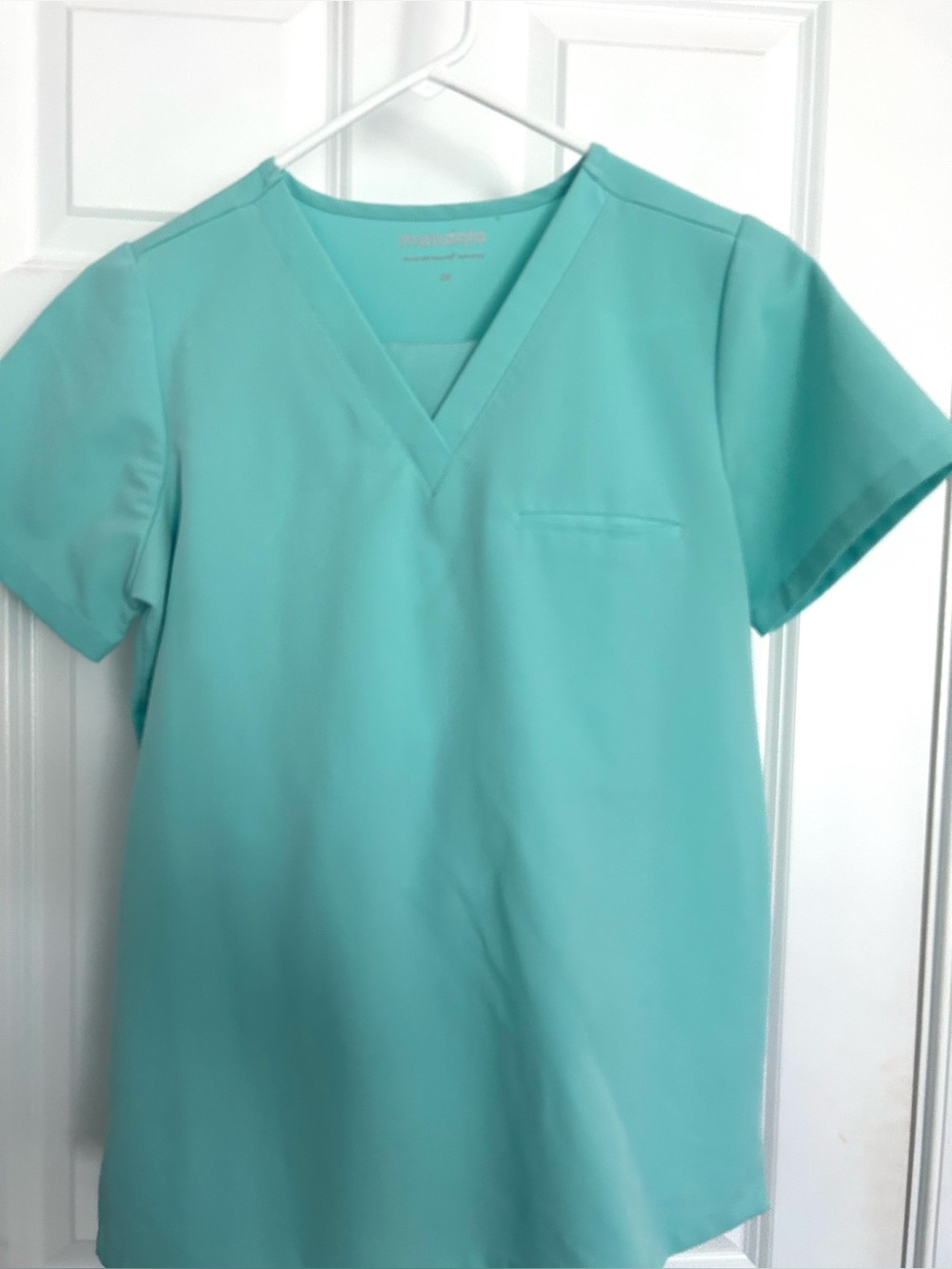 mandala Scrub Set Scrub Top in Teal blue Size XS